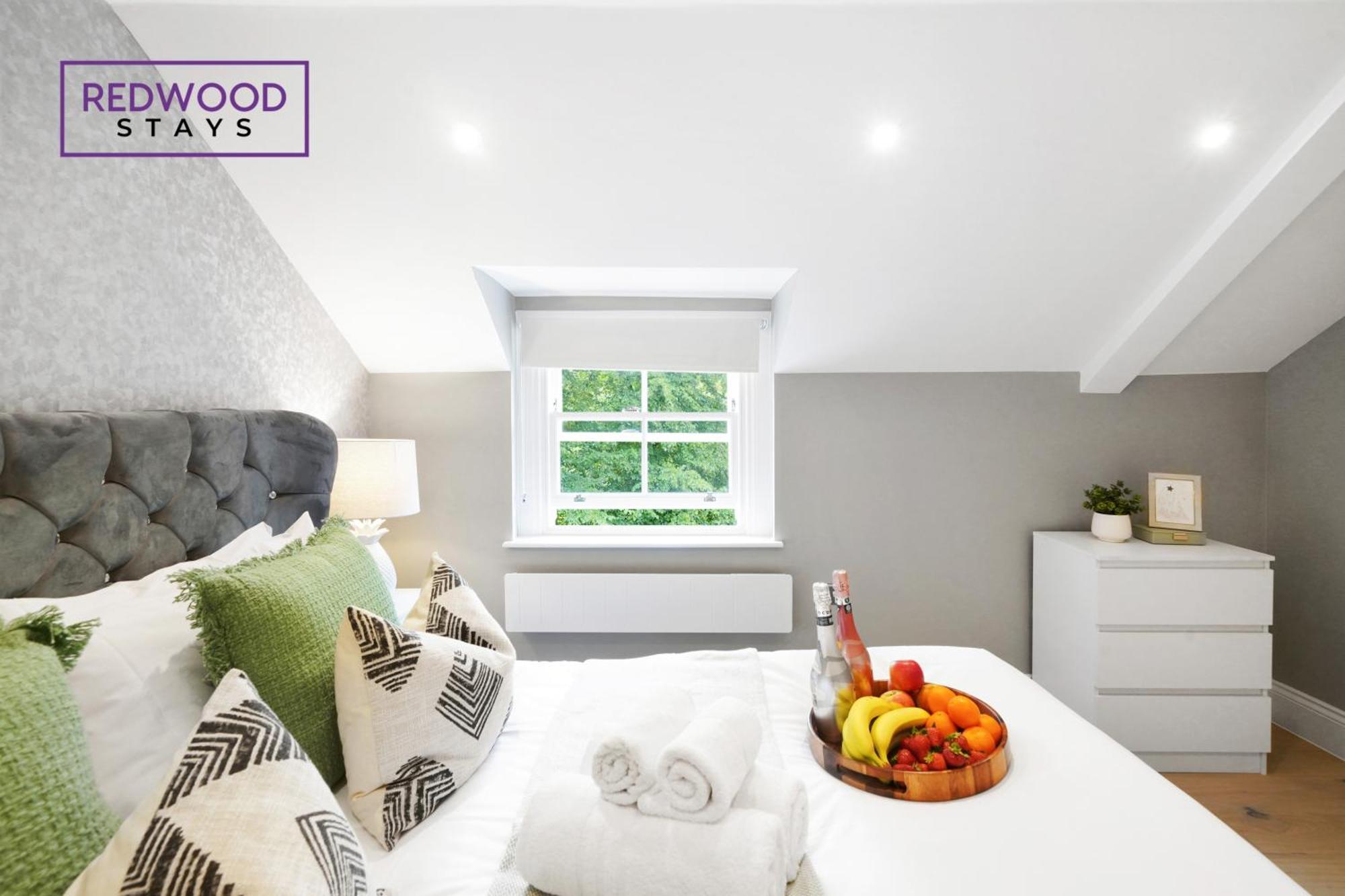 Top Quality 2 Bed 1 Bath Apartments For Contractors By Redwood Stays 독서 외부 사진